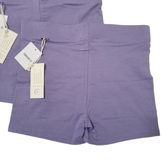 NWT FOREVER 21 Organically Grown Cotton Shorts Size Large 3 Pack Color Dusk - Picture 2 of 10
